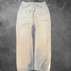 Levi's 514 Jeans Men's 31x32 Beige Straight Fit Khaki Denim Pants Casual